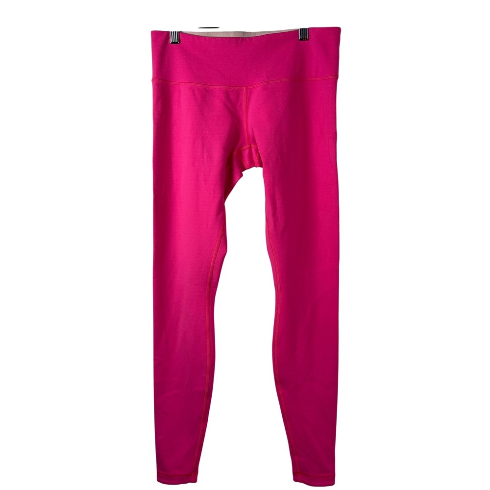 Lululemon Reversible Mid Rise Leggings Hot Pink Pale Pink Size‎ 8 Activewear